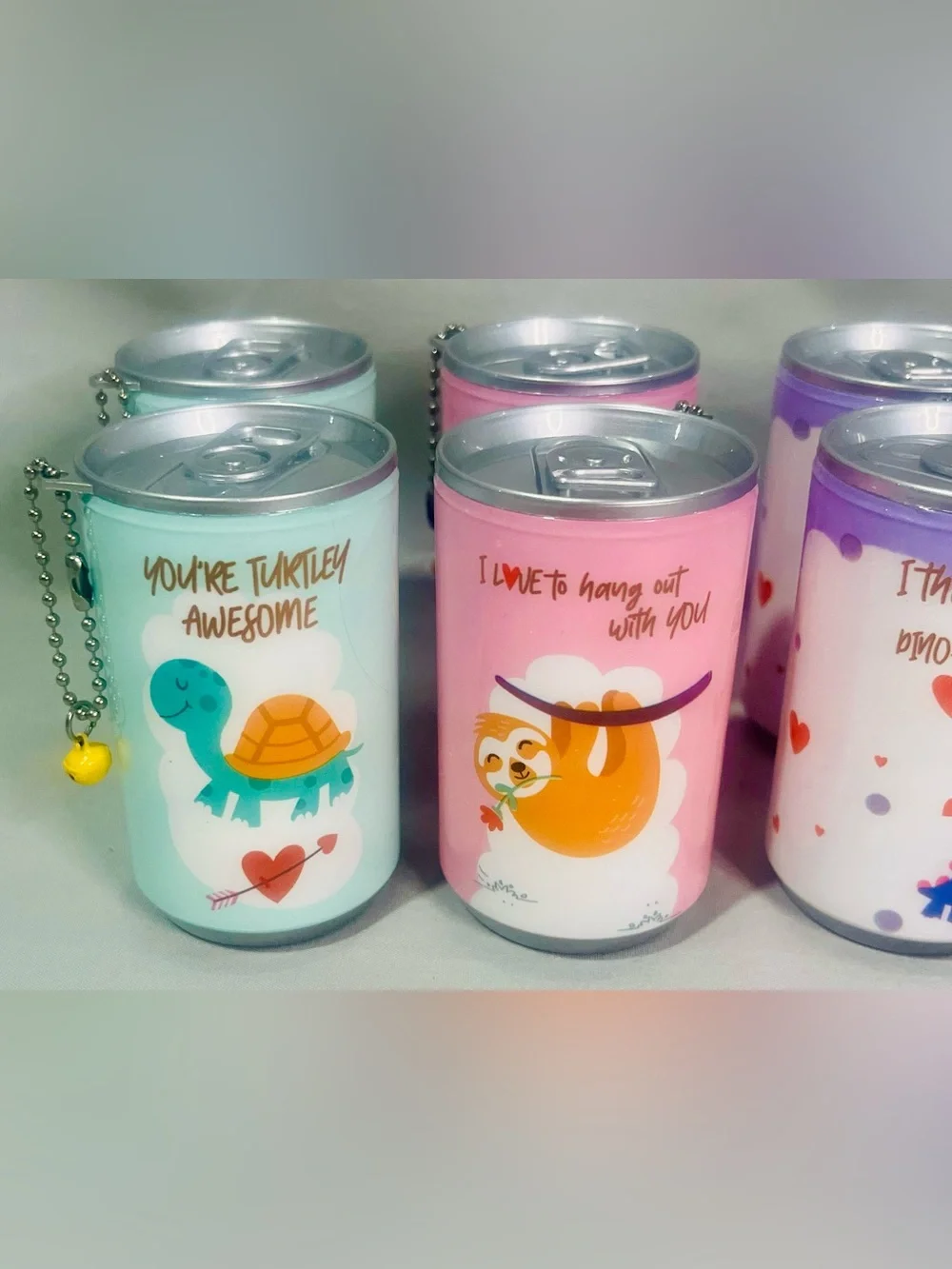 Animal Keychain Can of Wipes - 4 Pack